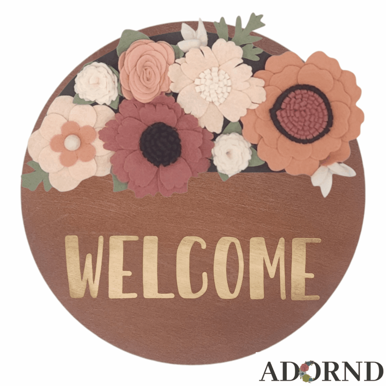 11" Mini Wreath Base | WELCOME | 2 Color Options