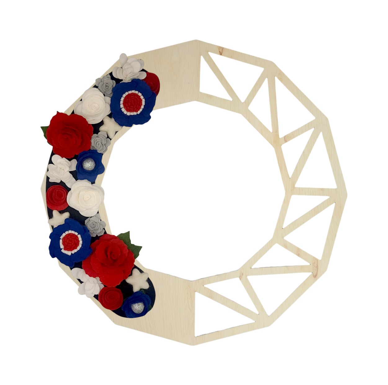 The swappable wreath design makes it quick and easy to update your wreath for any occasion, while adding a bold, festive touch to your front door or wall. Perfect for those who value sustainable home decor and stylish versatility, this attachment brings timeless charm to your Independence Day celebrations.