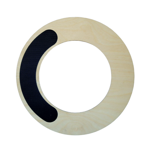 18" Birch Wreath Base. Made from sustainably sourced Baltic Birch. Handmade in USA. Comes with D-Ring hook on back and Velcro on front for our decorative wreath attachments. 