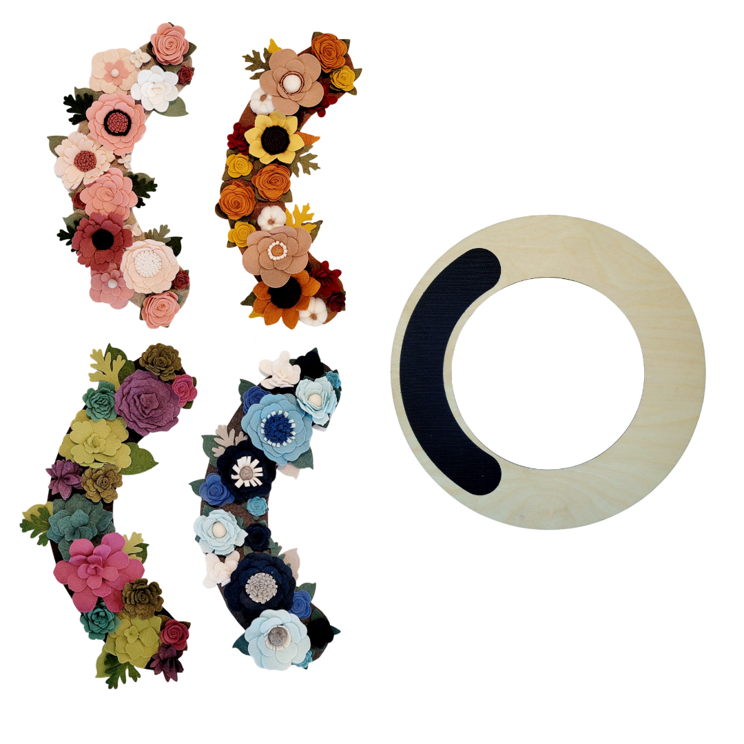 18" Wreath Base with Four Seasonal Attachments