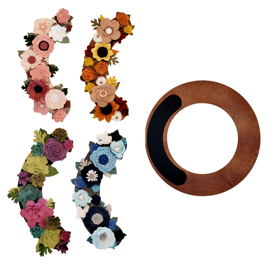 18" Wreath Base with Four Seasonal Attachments